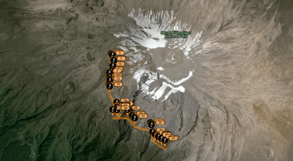 Mapa Ziller Kilimanjaro SPOT Gen3