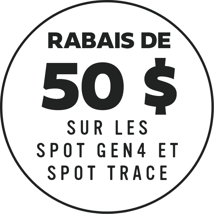 RAIBAIS DE 50 $ OFF SPOT GEN4 AND SPOT TRACE